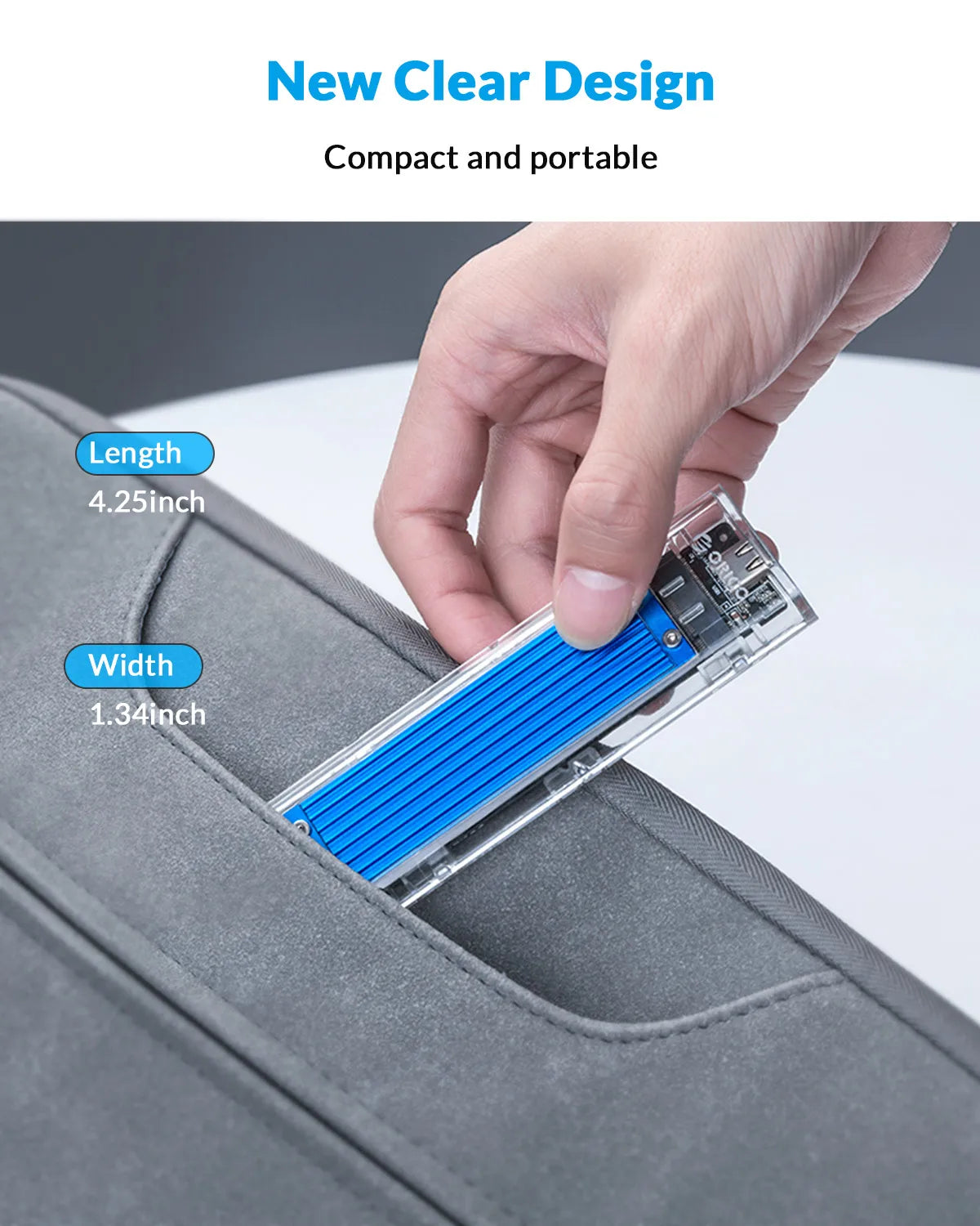 ORICO M.2 NVMe SSD Enclosure USB 3.1 Type-C External Hard Drive Case