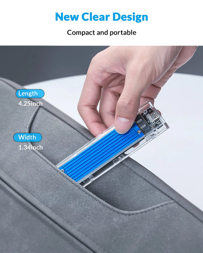 ORICO M.2 NVMe SSD Enclosure USB 3.1 Type-C External Hard Drive Case