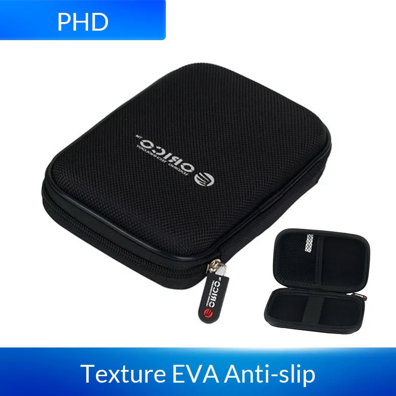 Portable 2.5-inch Hard Drive Protective Case - Shockproof EVA Storage Bag
