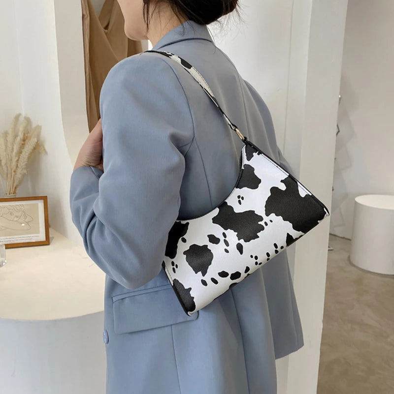Luxury Zebra Print Underarm Bag