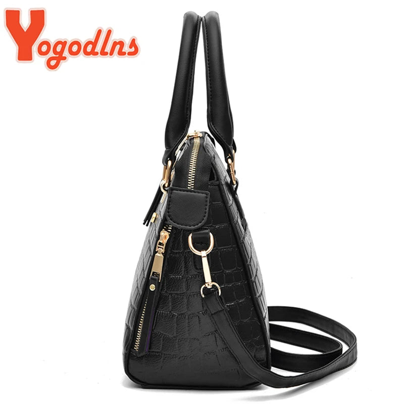 Luxury Crocodile Pattern Tote