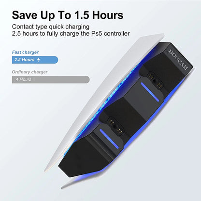 Dual Fast Charging Station for PS5 Wireless DualSense Controllers