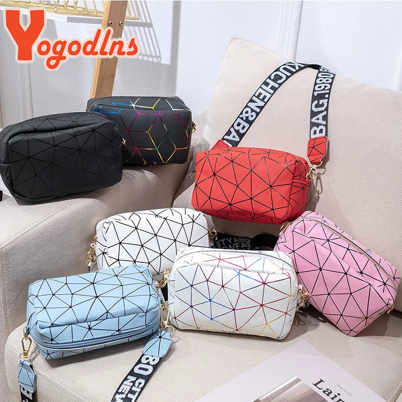 Luxury Laser Geometric Square Bag