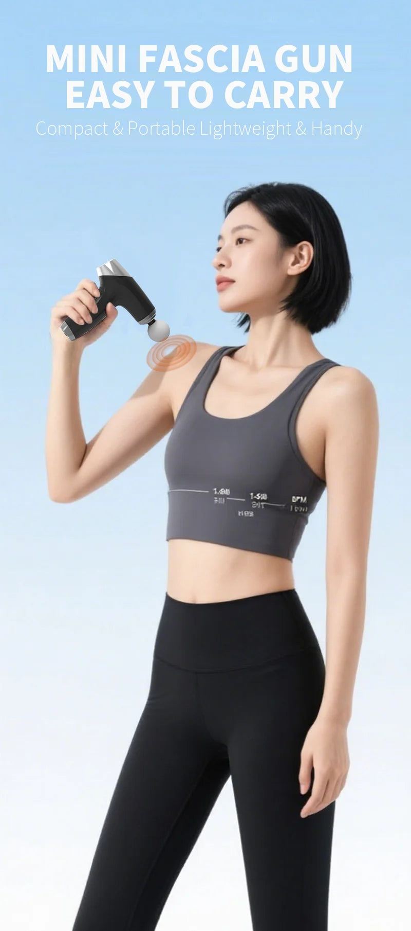 Mini Deep Tissue Percussion Massage Gun for Muscle Relaxation & Pain Relief - 11