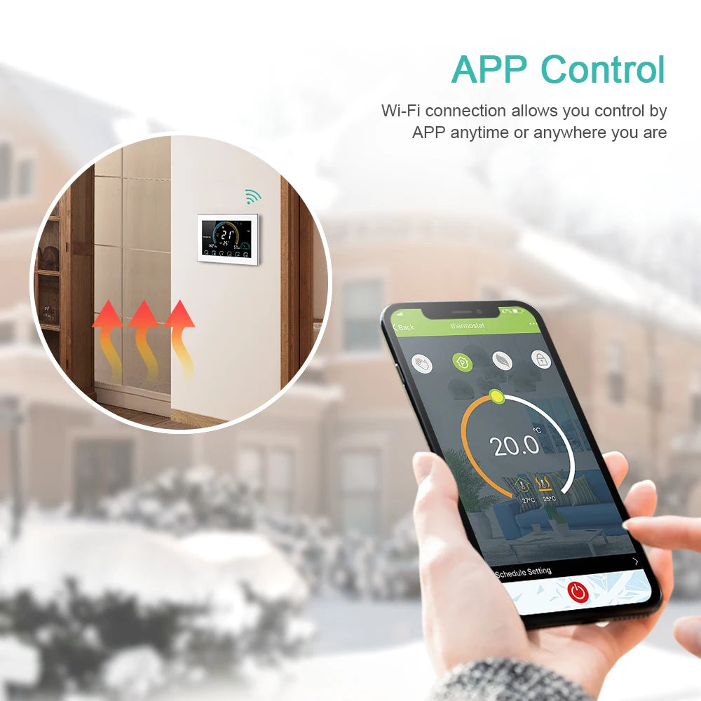 Smart Wi-Fi Thermostat - Programmable Digital Temperature Controller - 22