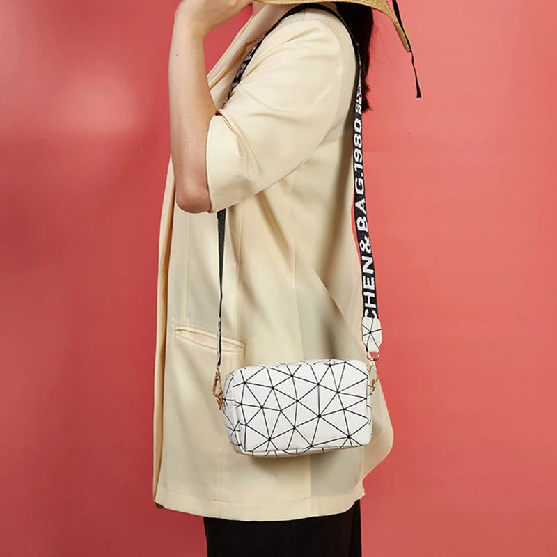 Luxury Laser Geometric Square Bag