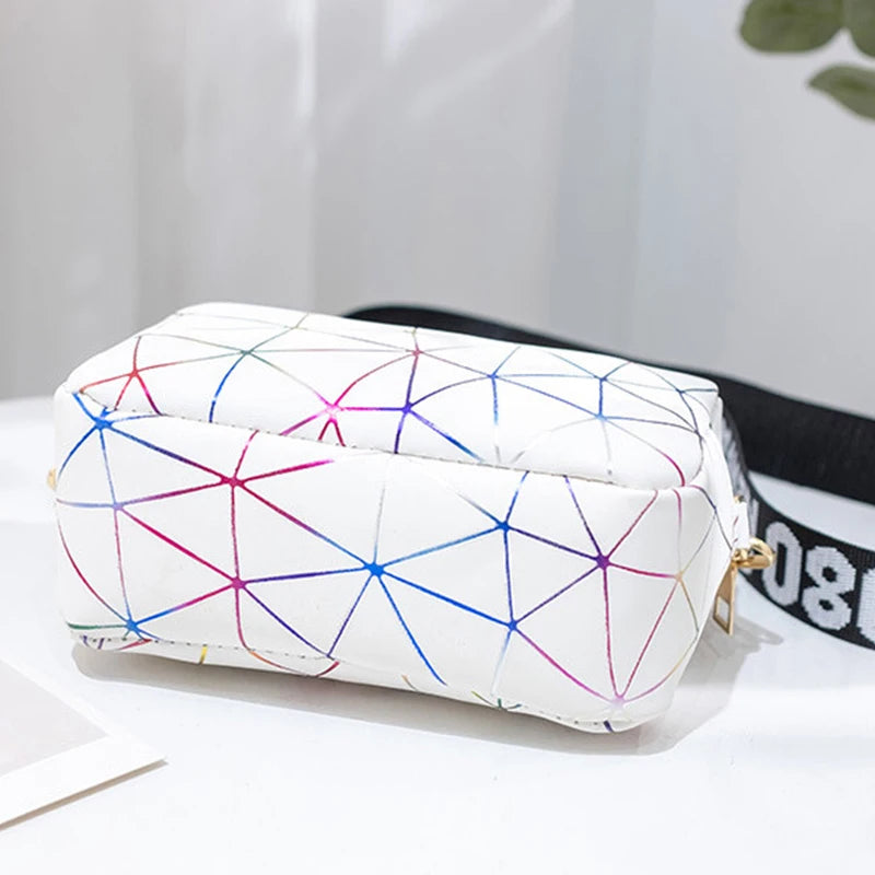 Luxury Laser Geometric Square Bag