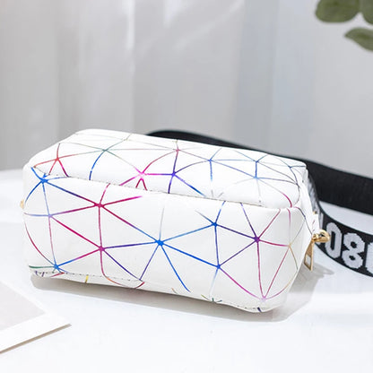 Luxury Laser Geometric Square Bag
