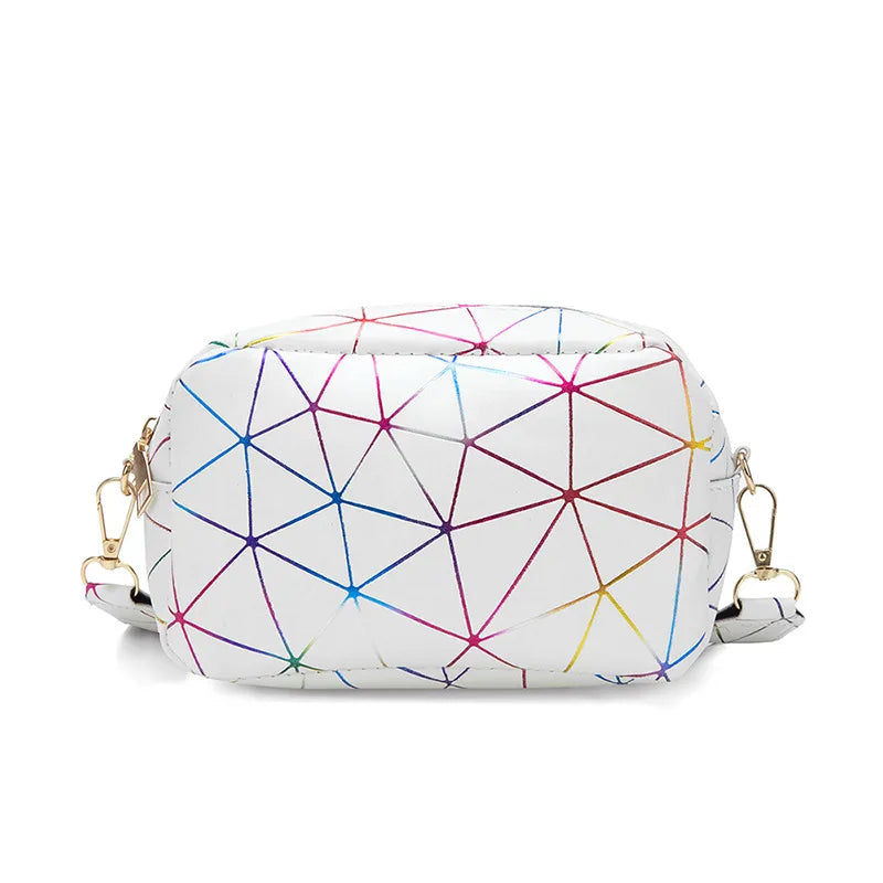 Luxury Laser Geometric Square Bag