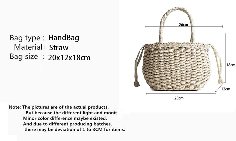 Luxury Handmade Straw Tote