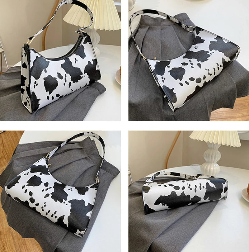 Luxury Zebra Print Underarm Bag