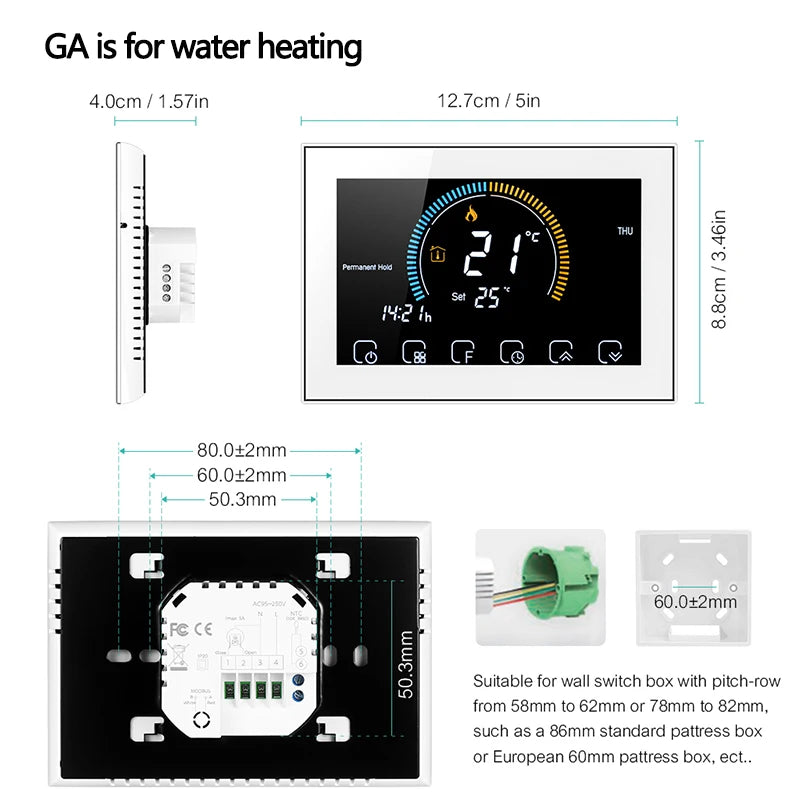 Smart Wi-Fi Thermostat - Programmable Digital Temperature Controller