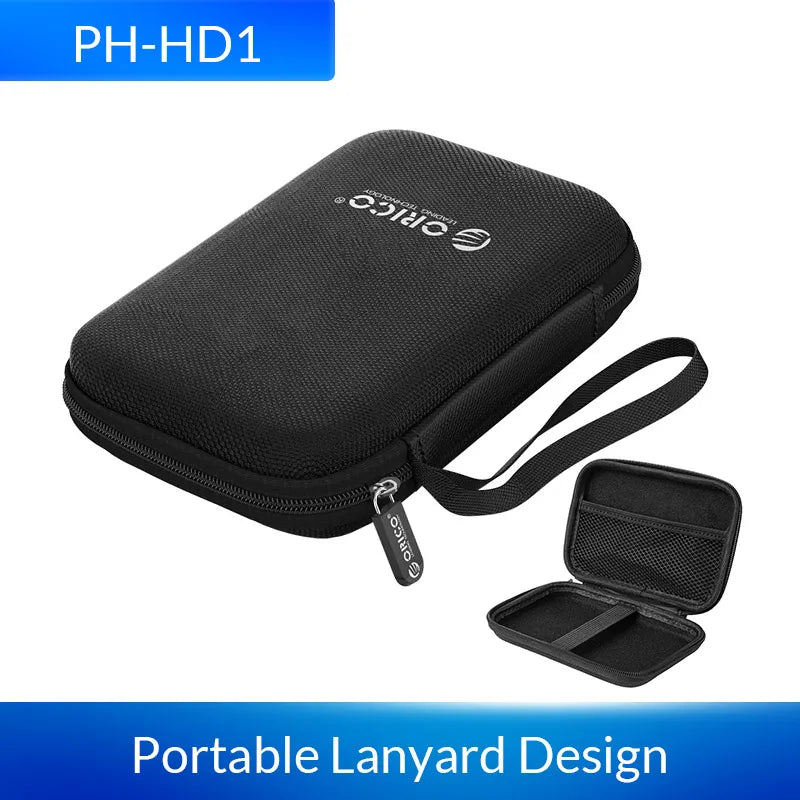 Portable 2.5-inch Hard Drive Protective Case - Shockproof EVA Storage Bag - 23