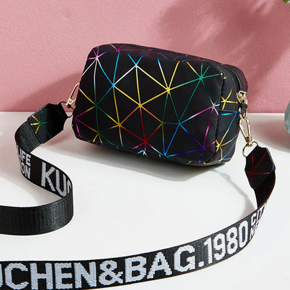 Luxury Laser Geometric Square Bag