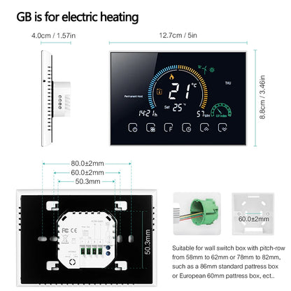 Smart Wi-Fi Thermostat - Programmable Digital Temperature Controller