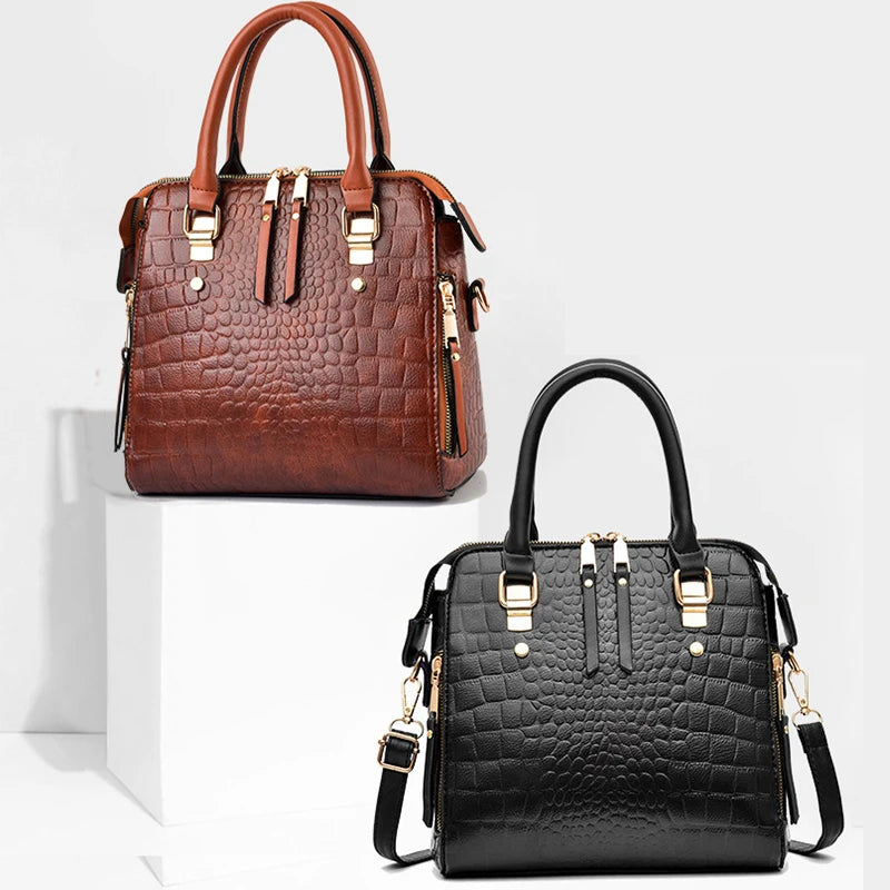 Luxury Crocodile Pattern Tote
