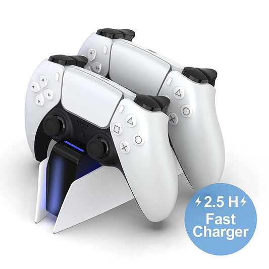 Dual Fast Charging Station for PS5 Wireless DualSense Controllers