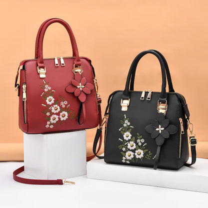 Luxury Embroidered Tassel Tote