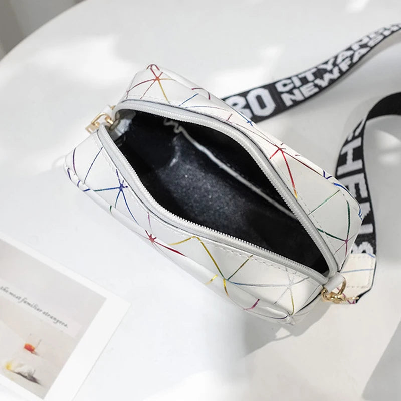 Luxury Laser Geometric Square Bag