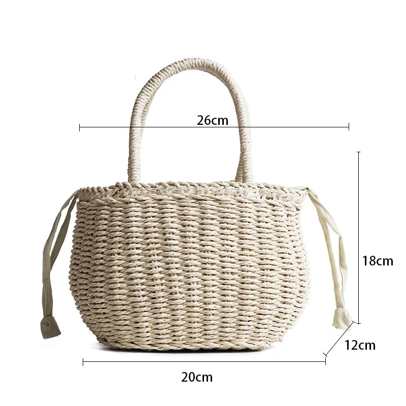 Luxury Handmade Straw Tote
