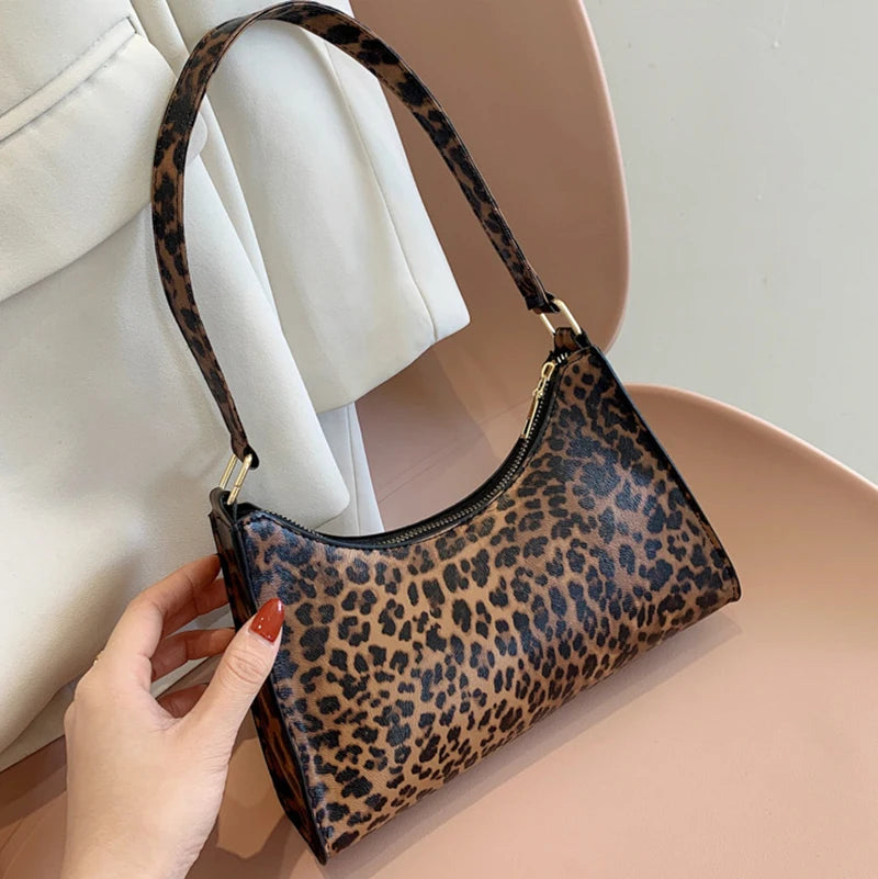 Luxury Zebra Print Underarm Bag