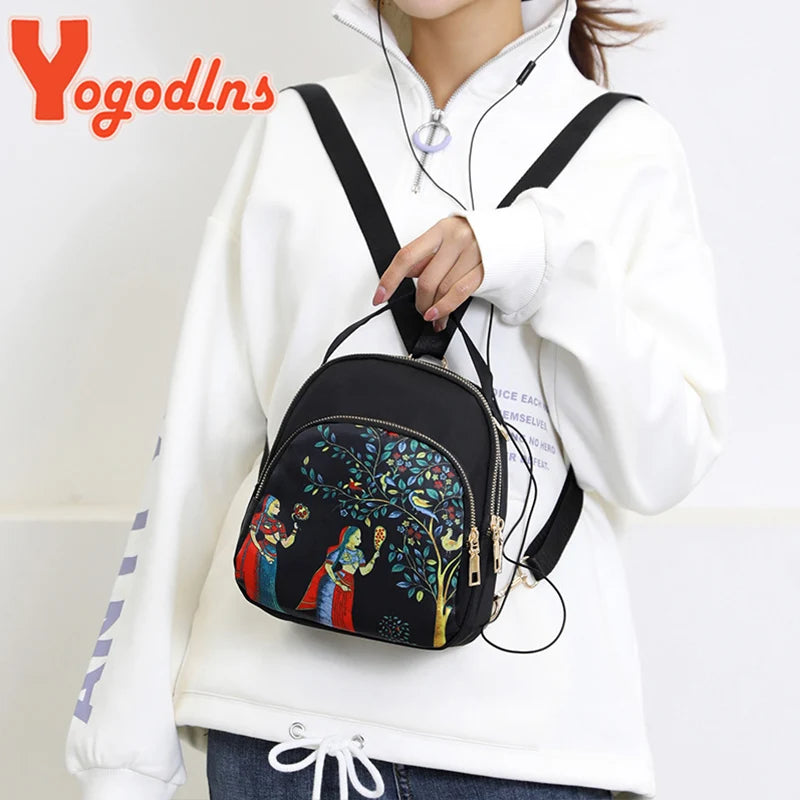 Luxury Multifunctional Nylon Backpack
