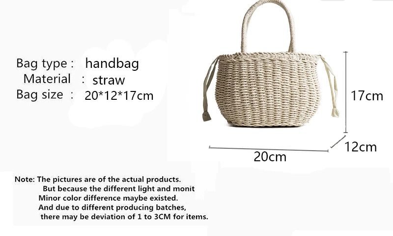 Luxury Bohemian Straw Tote