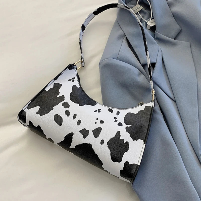 Luxury Zebra Print Underarm Bag