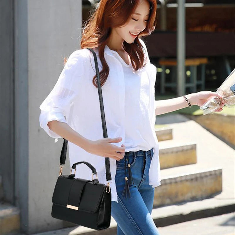 Luxury Solid Flap Crossbody
