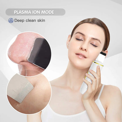Ultrasonic Face Skin Scrubber - Deep Pore Cleansing & Blackhead Remover Spatula