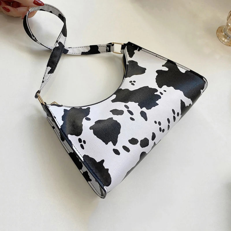 Luxury Zebra Print Underarm Bag