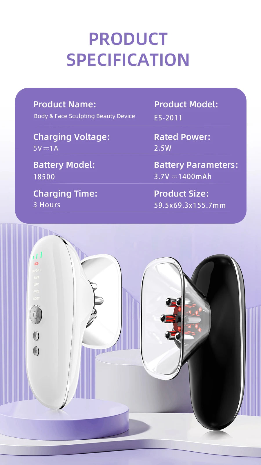 4-in-1 Body Sculpting & Face Lifting Device - Cellulite Removal & Skin Tightening - 17