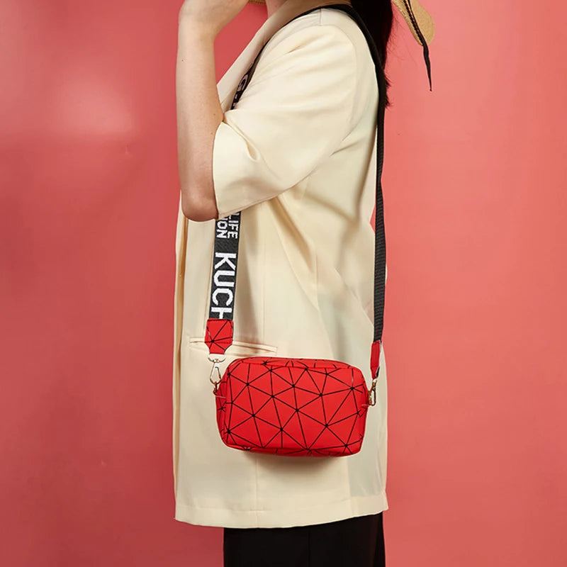 Luxury Laser Geometric Square Bag