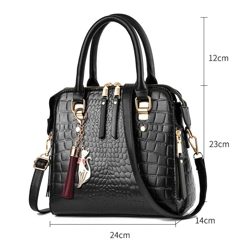 Luxury Crocodile Pattern Tote
