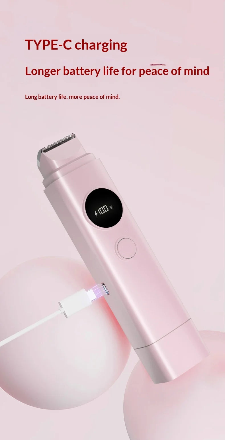 2-in-1 Electric Hair Removal Shaver - Waterproof Painless Trimmer for Face & Body - 21