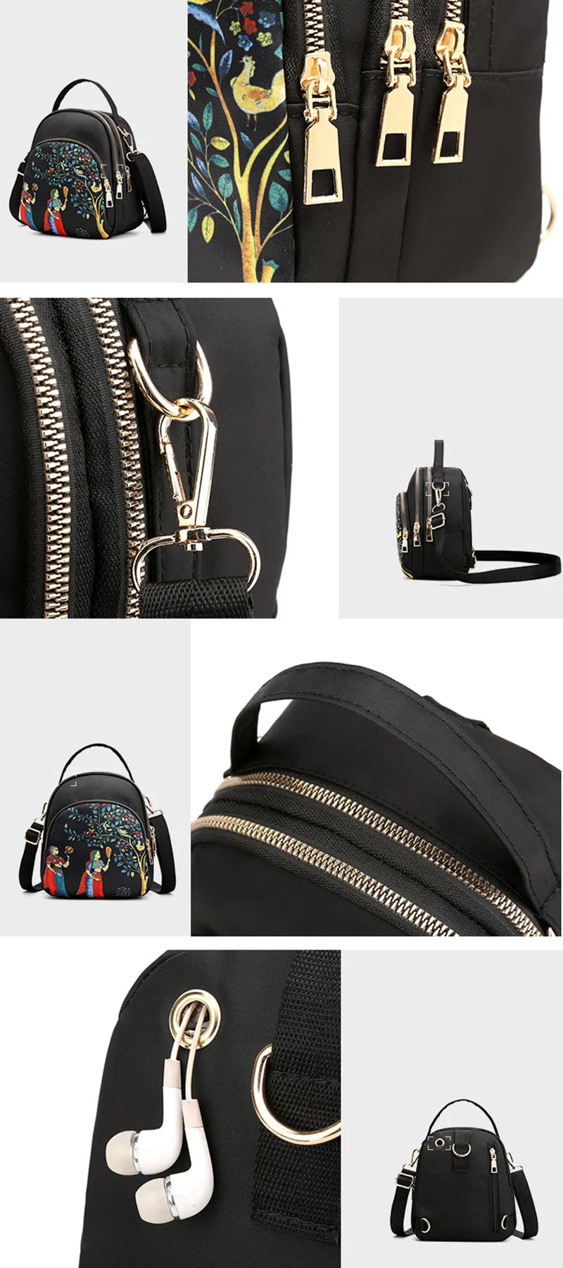 Luxury Multifunctional Nylon Backpack