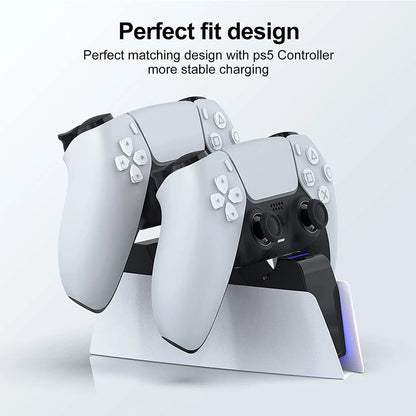Dual Fast Charging Station for PS5 Wireless DualSense Controllers