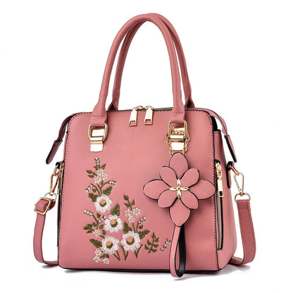 Luxury Embroidered Tassel Tote