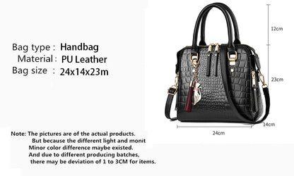 Luxury Crocodile Pattern Tote