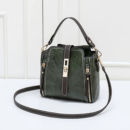 Luxury PU Leather Bucket Bag