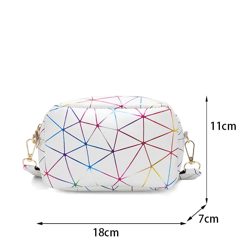 Luxury Laser Geometric Square Bag