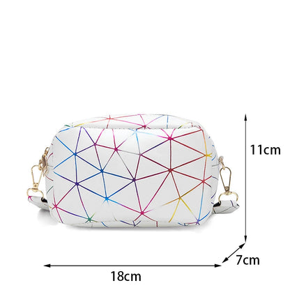 Luxury Laser Geometric Square Bag