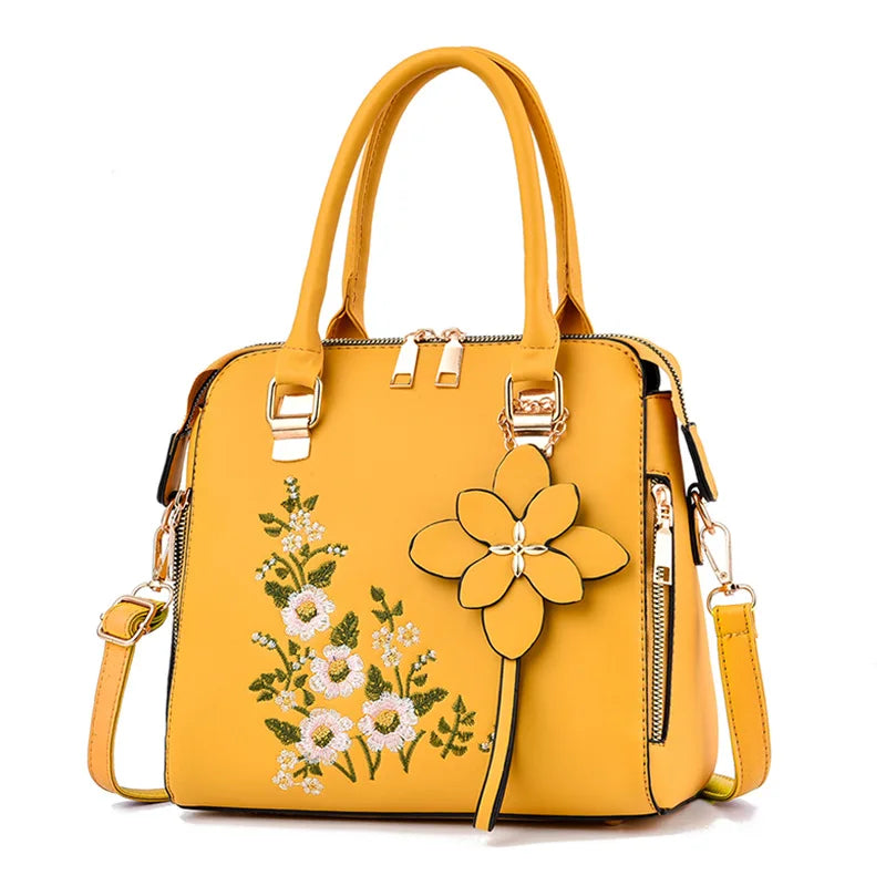 Luxury Embroidered Tassel Tote