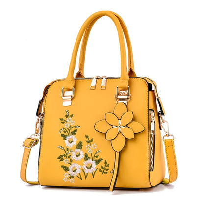 Luxury Embroidered Tassel Tote