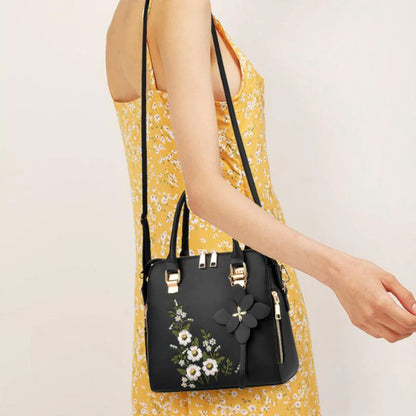 Luxury Embroidered Tassel Tote