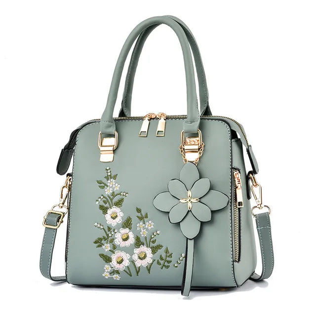 Luxury Embroidered Tassel Tote