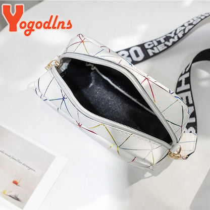 Luxury Laser Geometric Square Bag