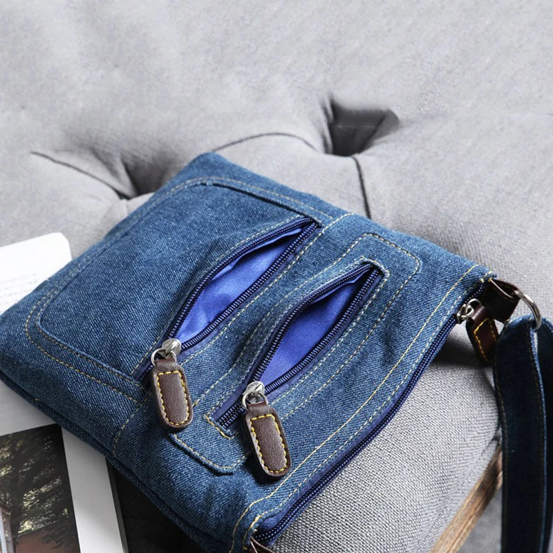 Luxury Vintage Denim Crossbody