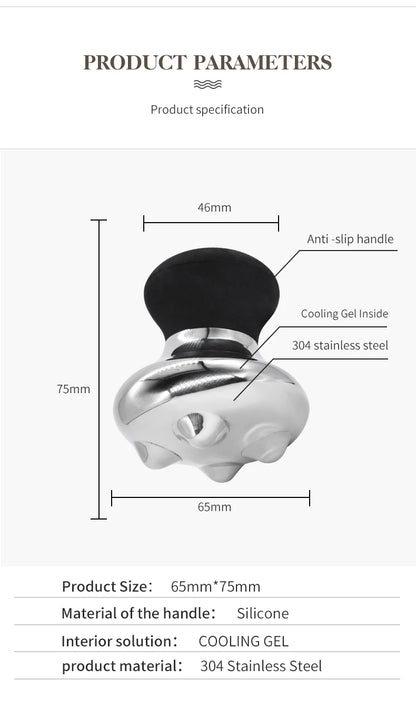 Stainless Steel Mushroom Gua Sha Facial Massager for Skin Tightening