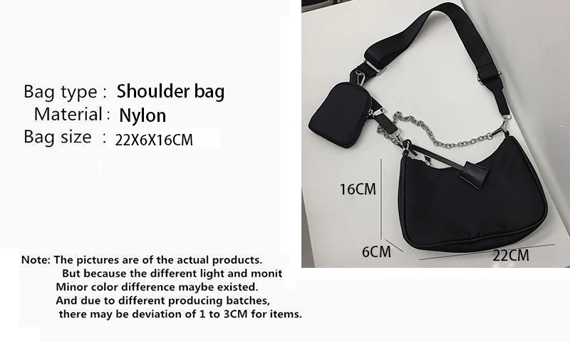 Luxury Versatile Nylon Bag Set